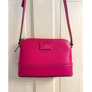Kate Spade Hot Pink Leather Crossbody Bag